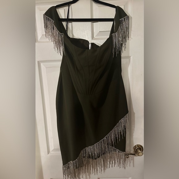 NEW! Lavish Alice green - Bardot corset beaded fringe - Picture 3 of 4